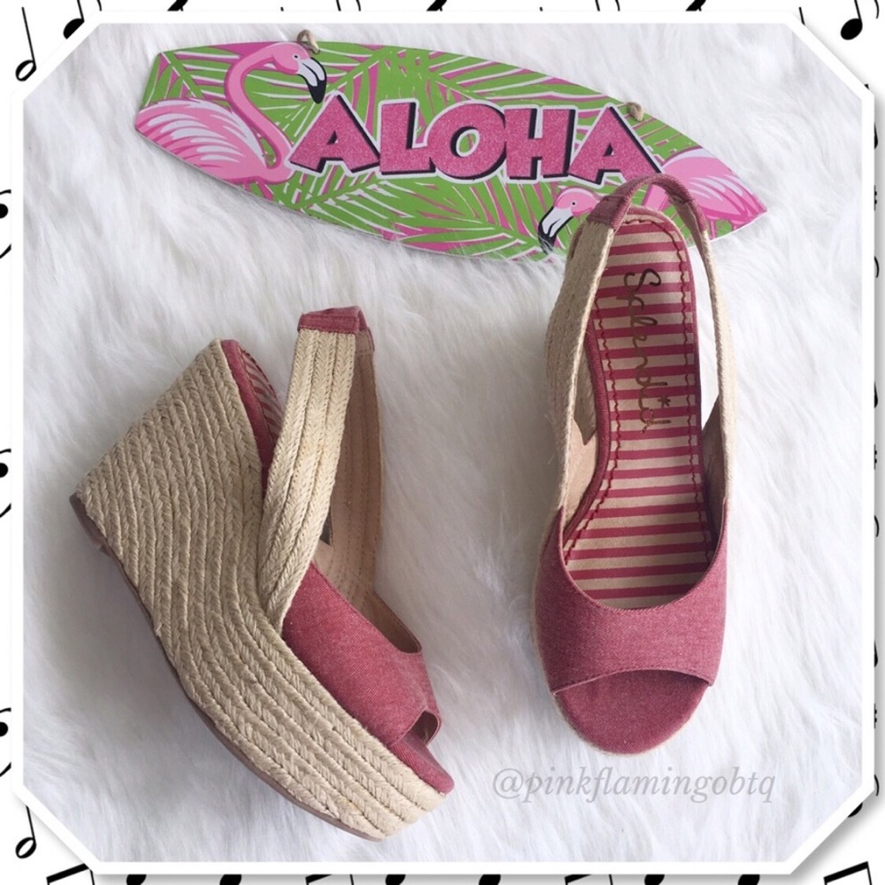 Splendid Seaside Jute Rope Platform Sling Wedge